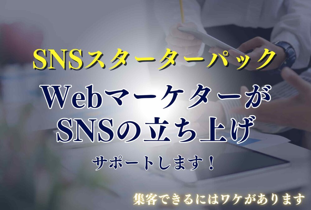 WebマーケターがSNSの立ち上げをサポートします！